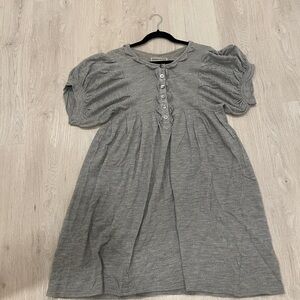 Tsumori Chisato Gray Puff Sleeve Dress